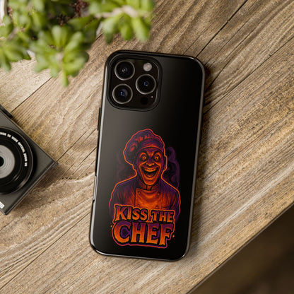 Phone Case — "Kiss the Chef" Neon Horror Chef Design