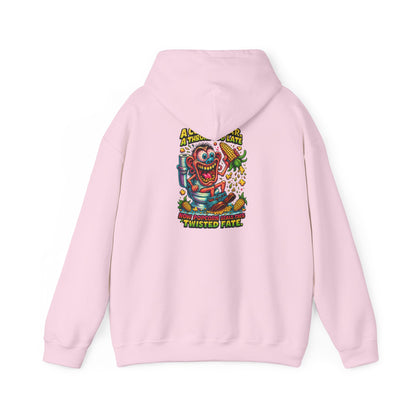 Twisted Fate Clown Hoodie – Retro Horror Skate Graphic Sweatshirt