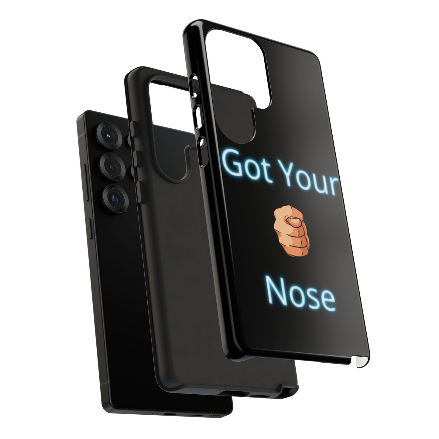 Got Your Nose Phone Case — Funny Neon Fist Design