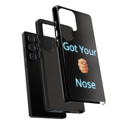 Got Your Nose Phone Case — Funny Neon Fist Design