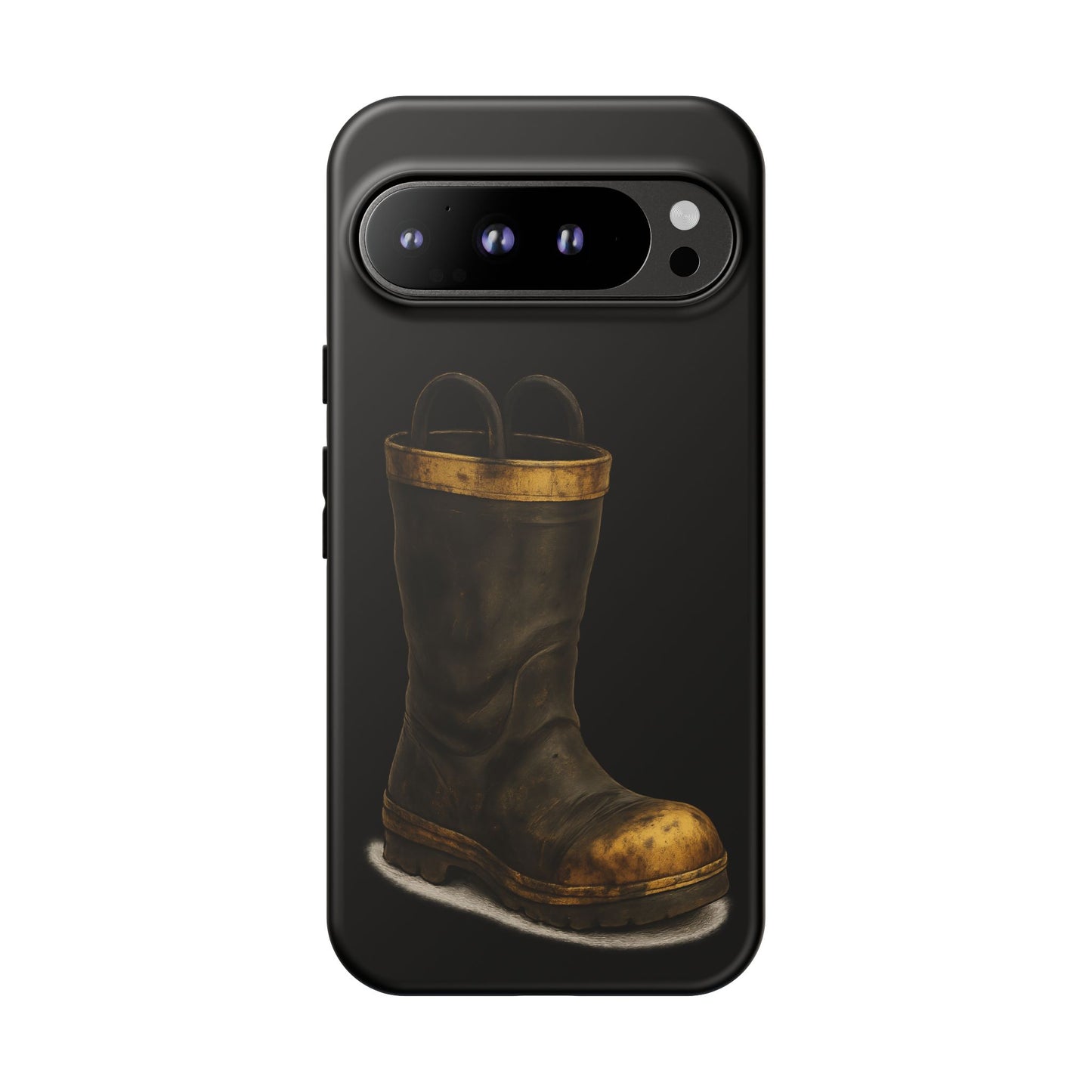 Vintage Fire Boot Phone Case — Rugged Protective iPhone Cover