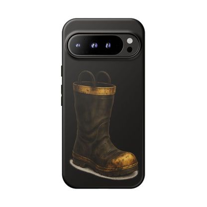 Vintage Fire Boot Phone Case — Rugged Protective iPhone Cover