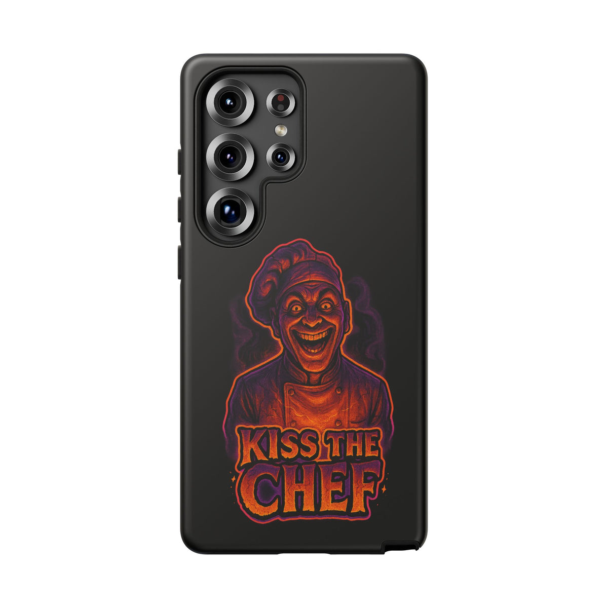 Phone Case — "Kiss the Chef" Neon Horror Chef Design