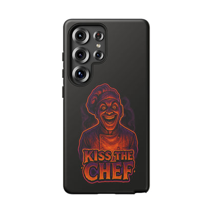 Phone Case — "Kiss the Chef" Neon Horror Chef Design