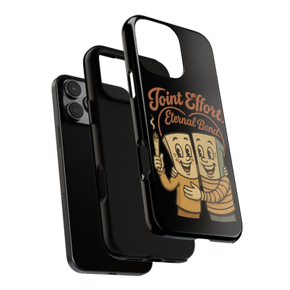 Phone Case — "Joint Effort Eternal Bond" Retro Cannabis Matchstick Design