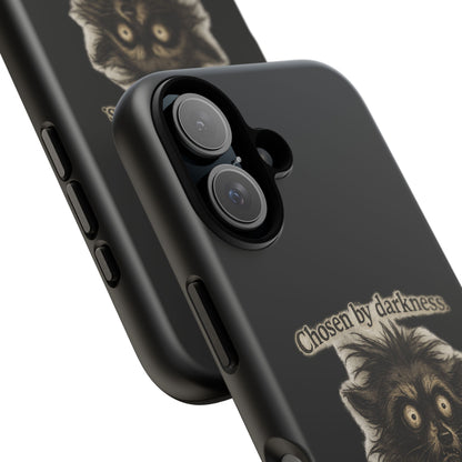Phone Case - "Chosen by Darkness (Or Maybe Just Rabies)" Cute Creepy Retro Creature Protective Case