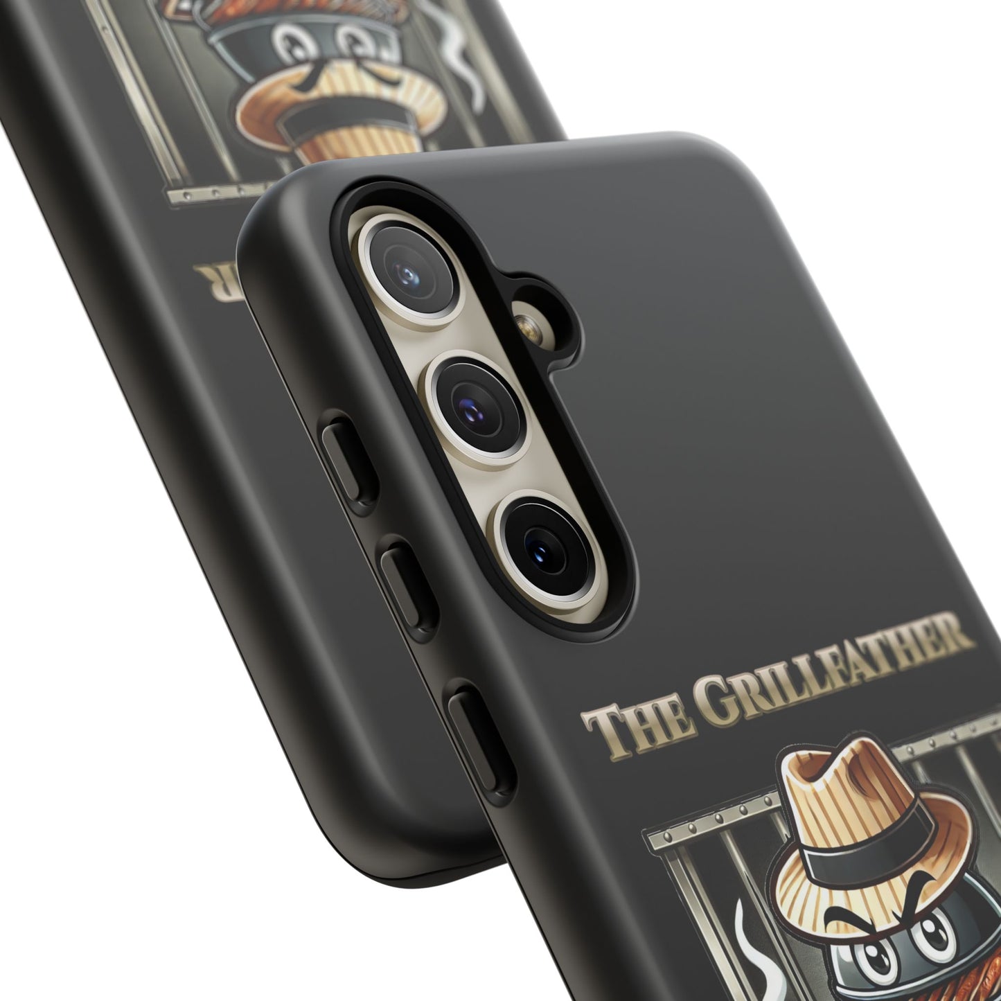 Grillfather Personalized Phone Case — Funny BBQ Smoker Design
