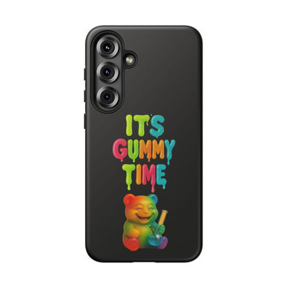 Phone Case — "It's Gummy Time" Rainbow Gummy Bear Protective Cover