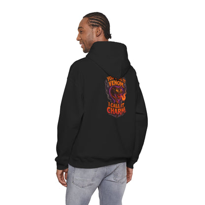 Venom I Call It Charm Hoodie — Spooky Snake Graphic Pullover