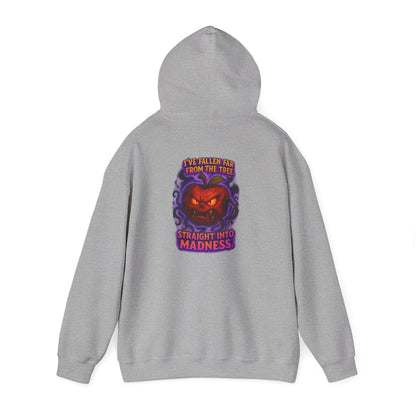 Pumpkin Demon Hoodie — "Straight Into Madness" Halloween Sweatshirt