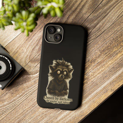 Phone Case — "Chosen by Darkness (Or Maybe Just Rabies)" Cute Creepy Lemur Design