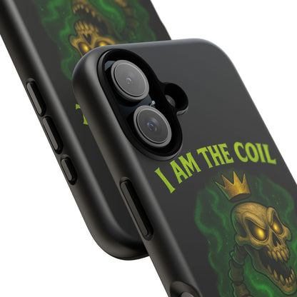 Tough Cases — “I Am The Coil In Your Nightmares” Skull Snake Shockproof Phone Case