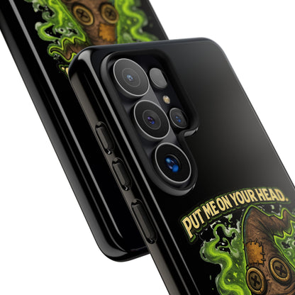 Phone Case — “Put Me On Your Head, I Double Dare You” Scary Witch Hat Design