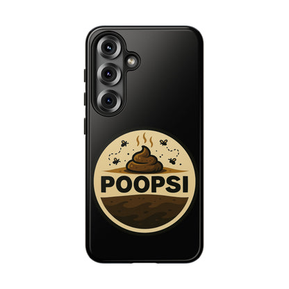 Phone Case — 'POOPSI' Funny Poop Logo Protective Cover