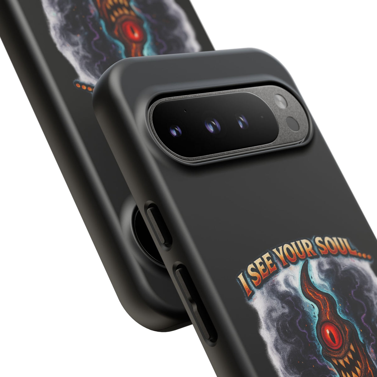 Phone Case — "I See Your Soul and It’s Disappointing" Dark Horror Graphic
