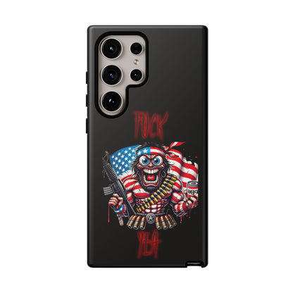 Phone Case — American Flag Skull Soldier Design (Tough Cases)