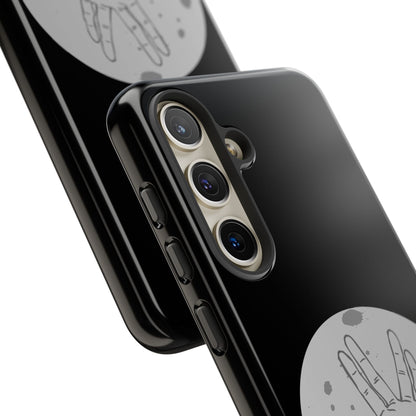 Spock Live Long Phone Case — Vulcan Salute Moon Graphic