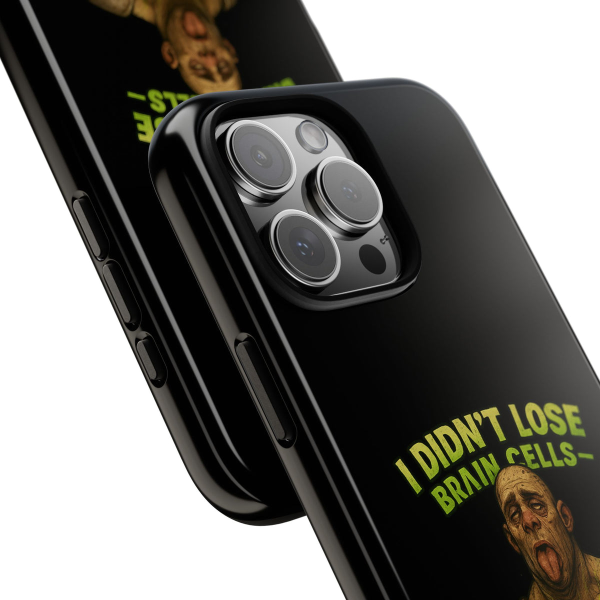 Phone Case — "I Didn't Lose Brain Cells, Someone Stole Them" Funny Zombie Warrior Protective Cover