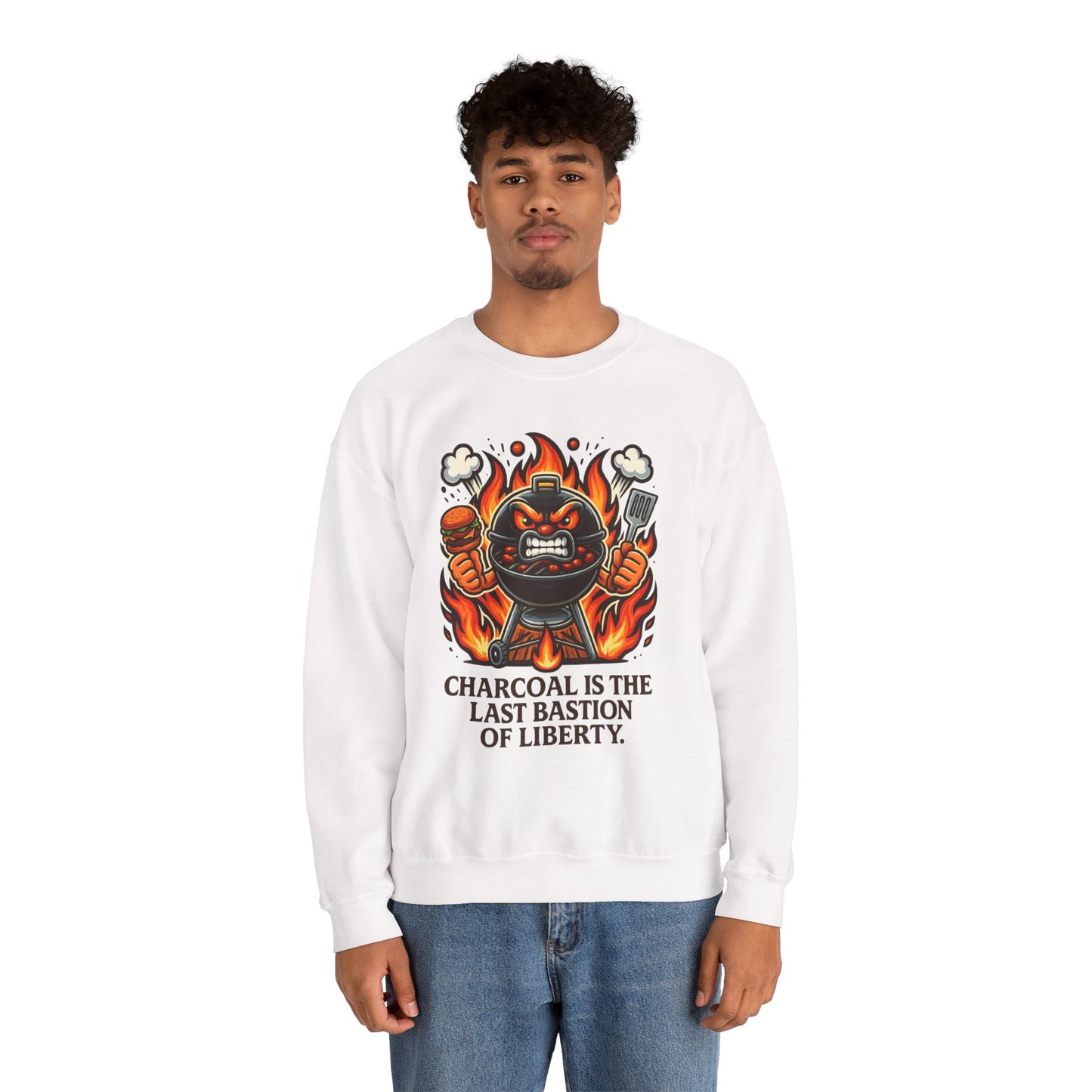 Charcoal Liberty Grill Crewneck Sweatshirt