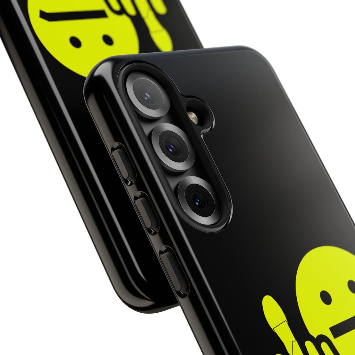 Phone Case — Neon Middle Finger Emoji Graphic