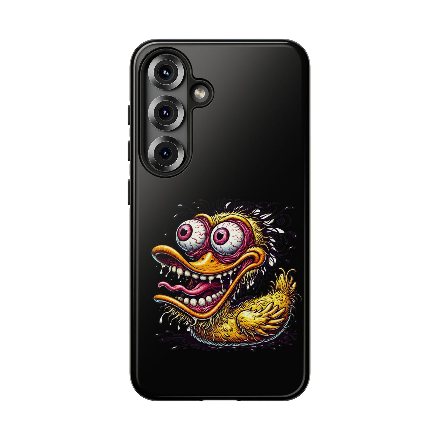 Duck Monster Phone Case — Crazy Cartoon Eye Duck Shock Design Tough Case