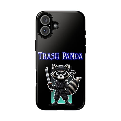 Trash Panda Ninja Phone Case — Cute Raccoon Warrior Protective Case