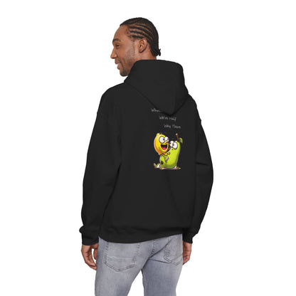 Hoodie - "When We’re Half, We’re There" Cute Mango & Pear Friendship Hoodie