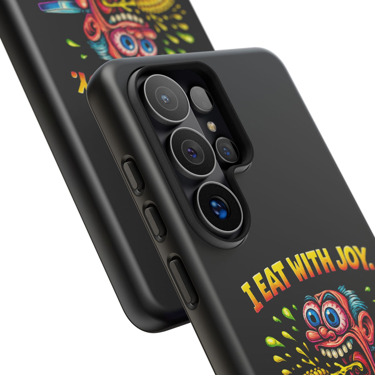 Phone Case — "I Eat With Joy, I Regret With Fury" Graphic