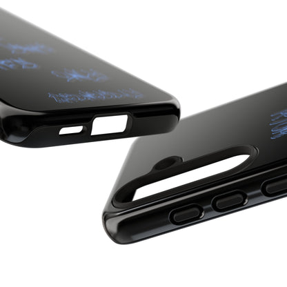 Phone Case — Blue Neon Graffiti "Tough Cases" Protective Cover