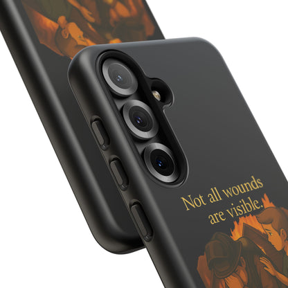 Phone Case — “Not All Wounds Are Visible” Firefighter PTSD Support Design