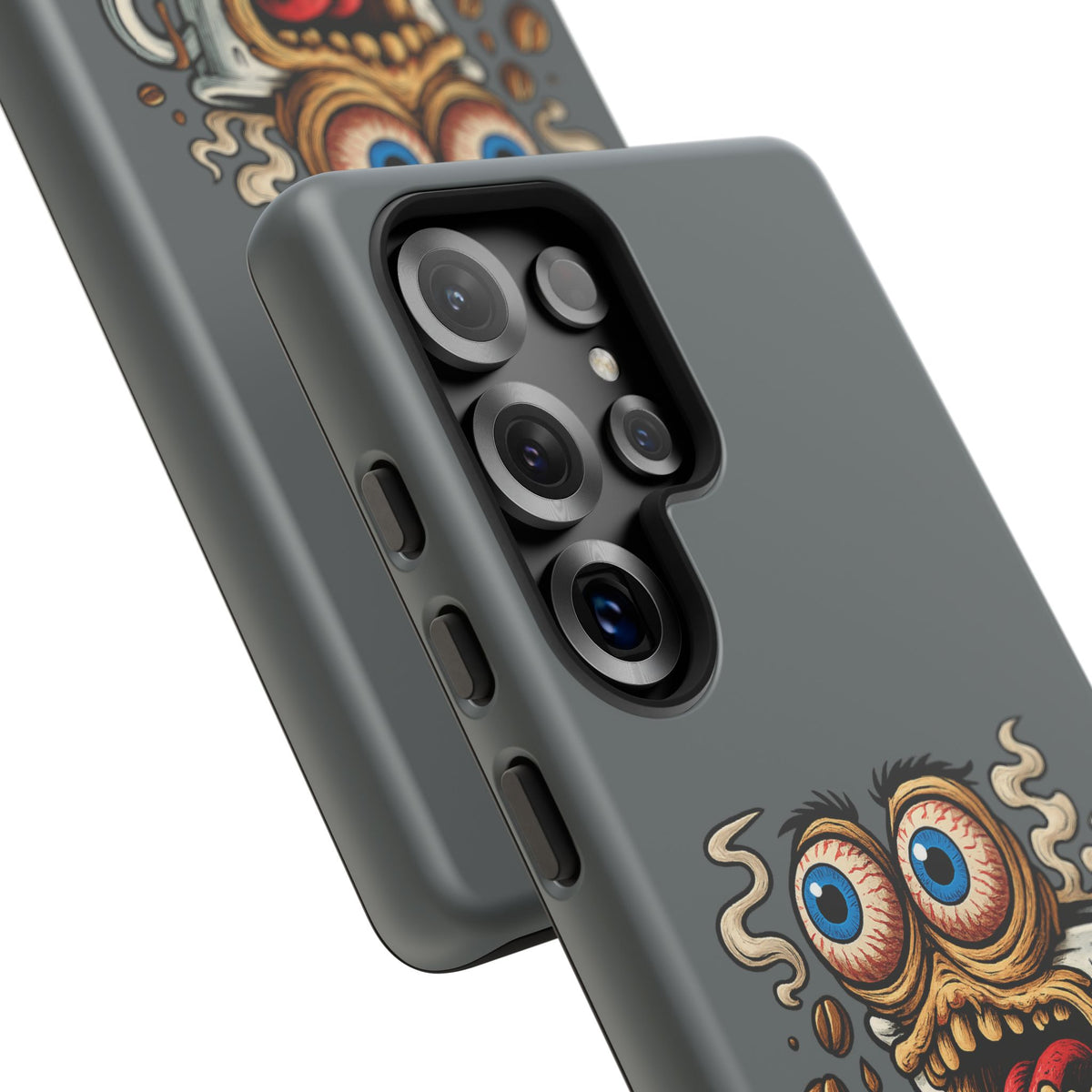 Phone Case — "This Isn't a Cup, It's a Cry for Help" Coffee Monster Design