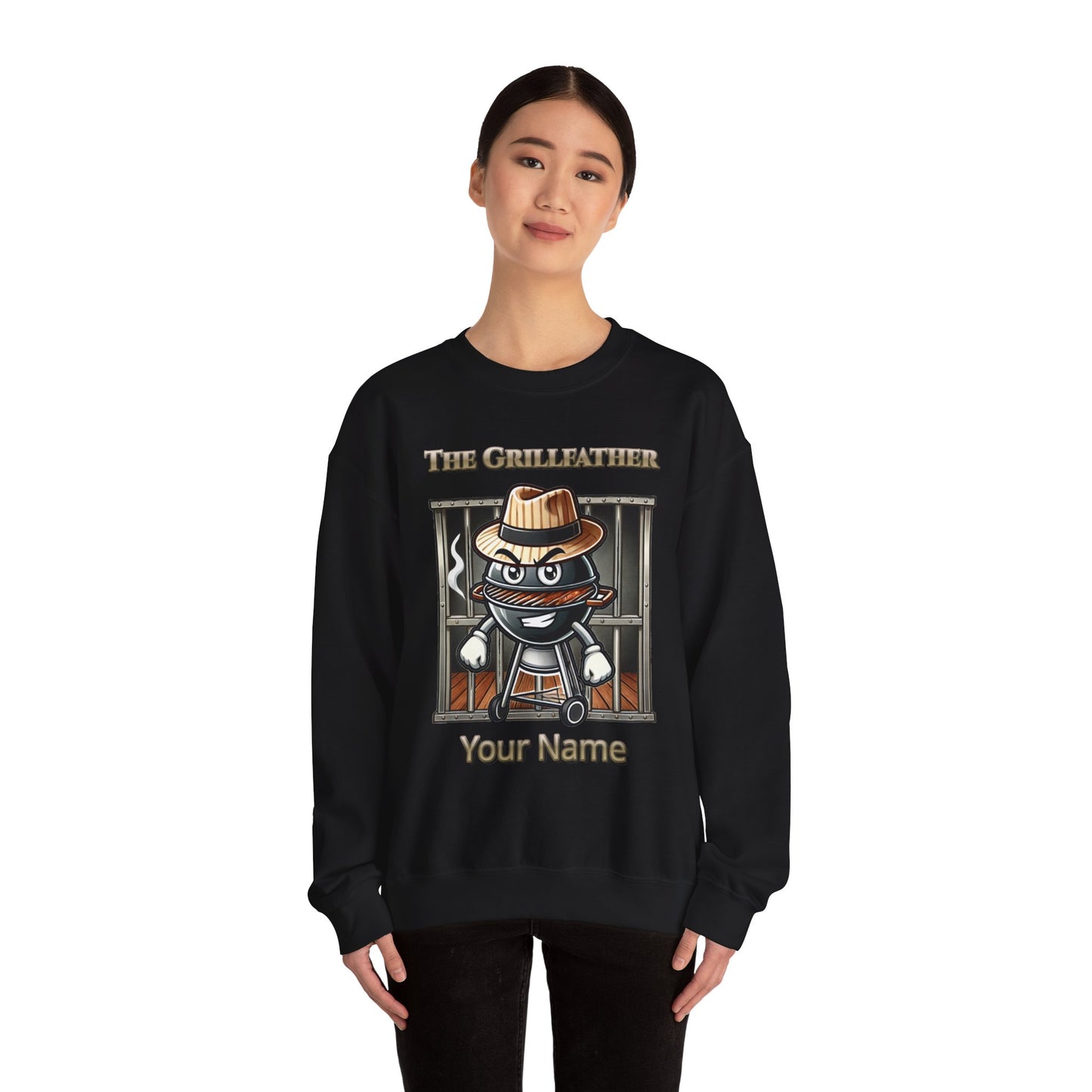 The Grillfather – Charcoal Crewneck Sweatshirt