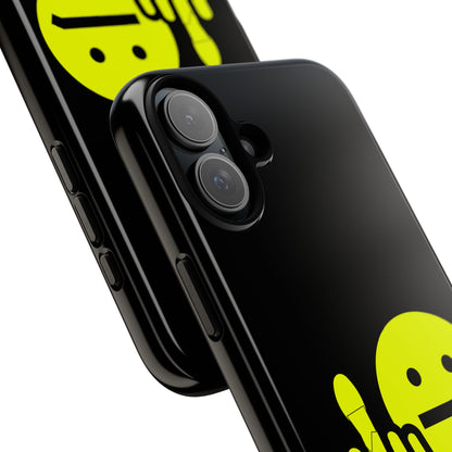 Phone Case — Neon Middle Finger Emoji Graphic