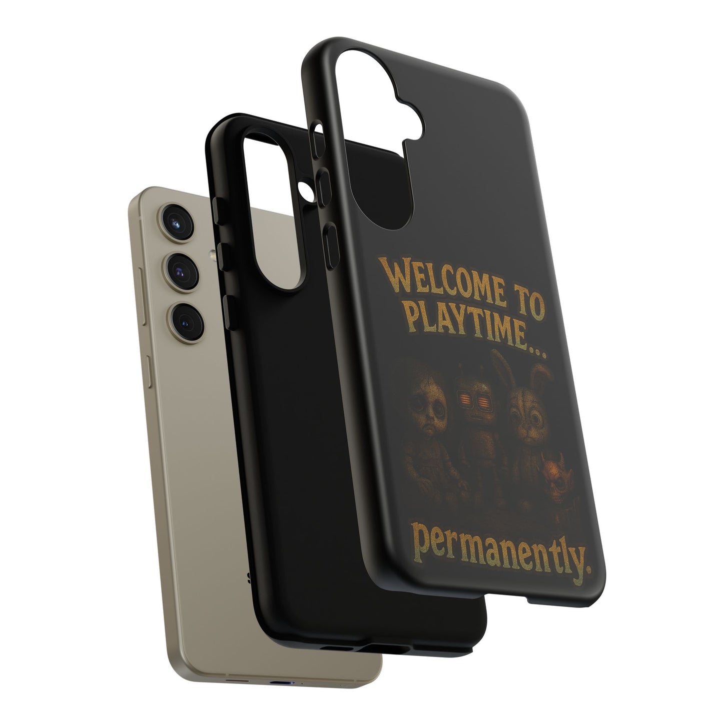 Phone Case — "Welcome to Playtime... Permanently." Horror Game Character Protective Case