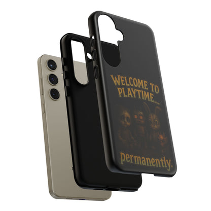 Phone Case — "Welcome to Playtime... Permanently." Horror Game Character Protective Case