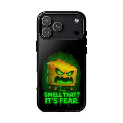 Phone Case — 'Smell That? It's Fear.' Spooky Cheese Monster Protective Case