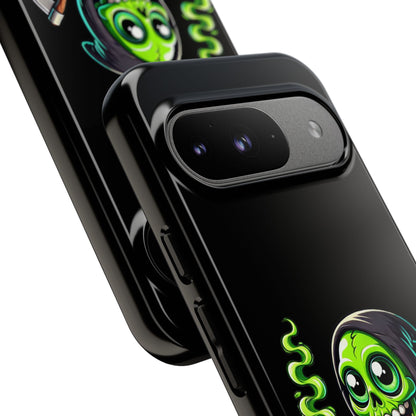 Grinning Green Reaper Phone Case