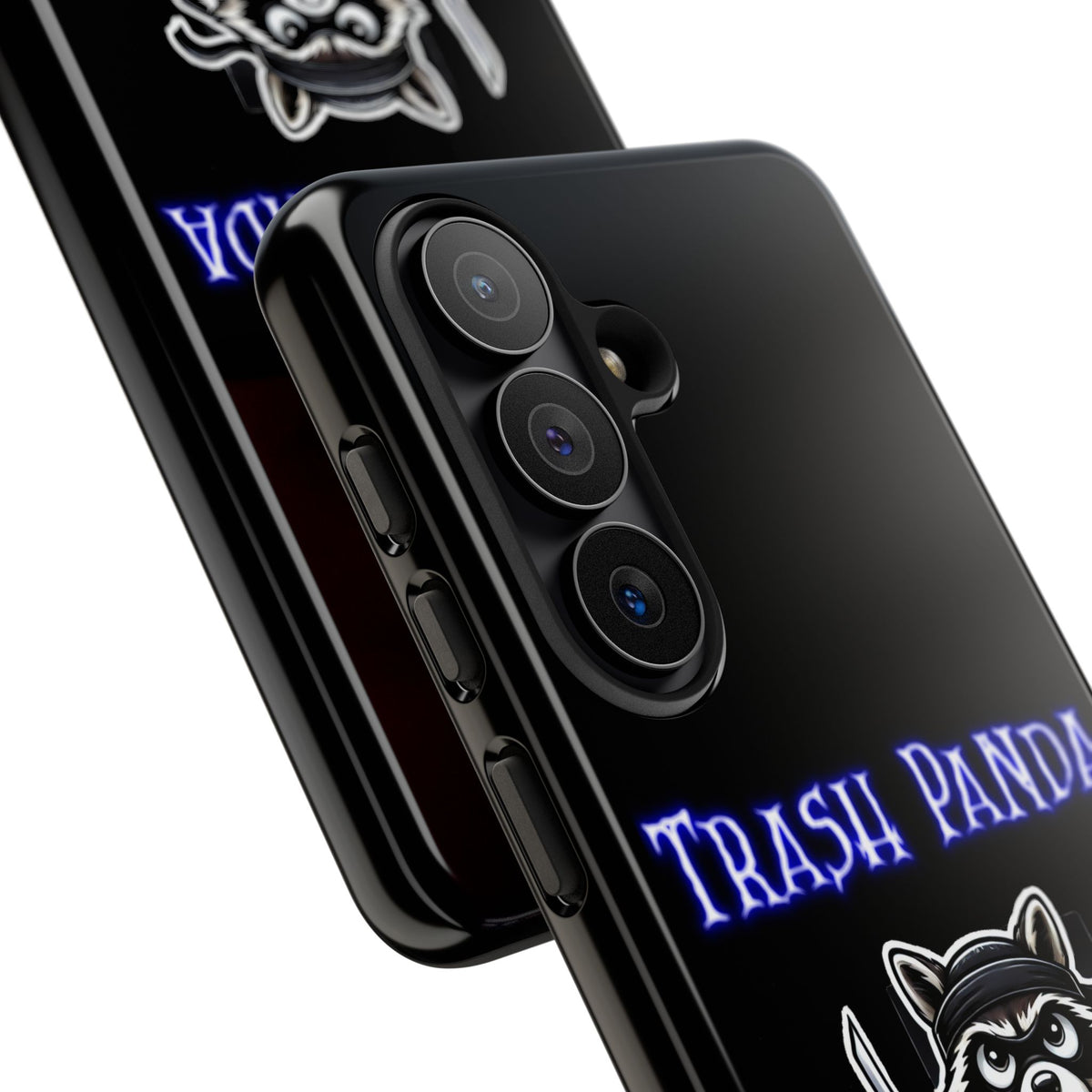 Trash Panda Ninja Phone Case — Cute Raccoon Warrior Protective Case