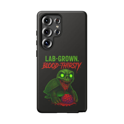 Phone Case — “Lab-Grown. Blood-Thirsty!” Green Monster Horror Design