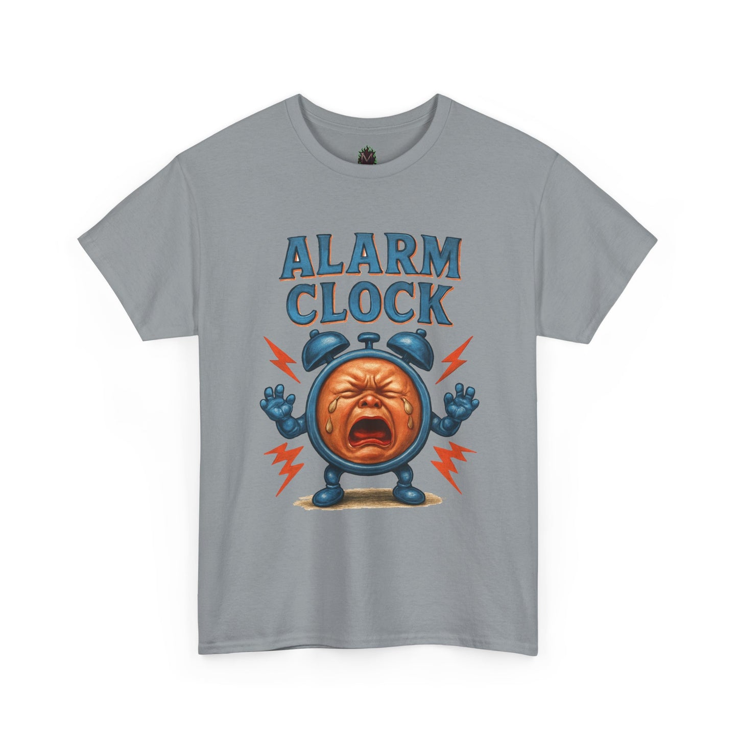Alarm Clock crying face Tee | Funny Retro Alarm Clock design