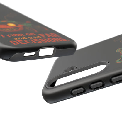 Phone Case — "Gas? Nah. I Run on Bad Far Decisions" Funny Cartoon Car Protective Cover