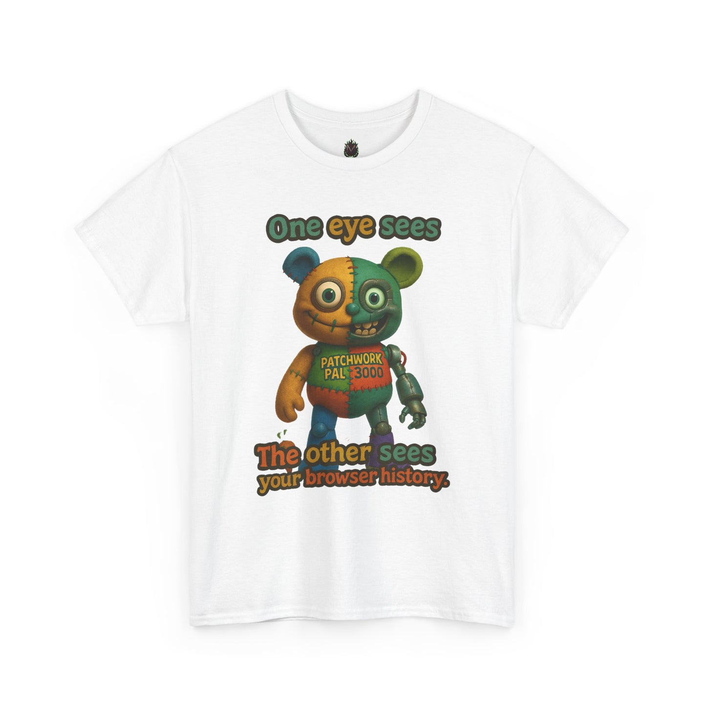Two-Faced Teddy Bear Tee | One Eye Sees, The Other Sees Your Browser History