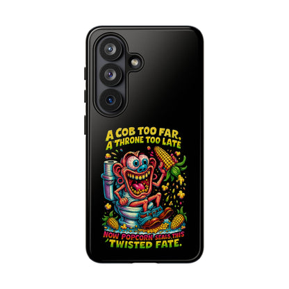 Phone Case — "A Cob Too Far" Popcorn Horror Design