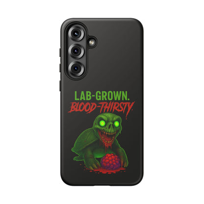 Phone Case — “Lab-Grown. Blood-Thirsty!” Green Monster Horror Design