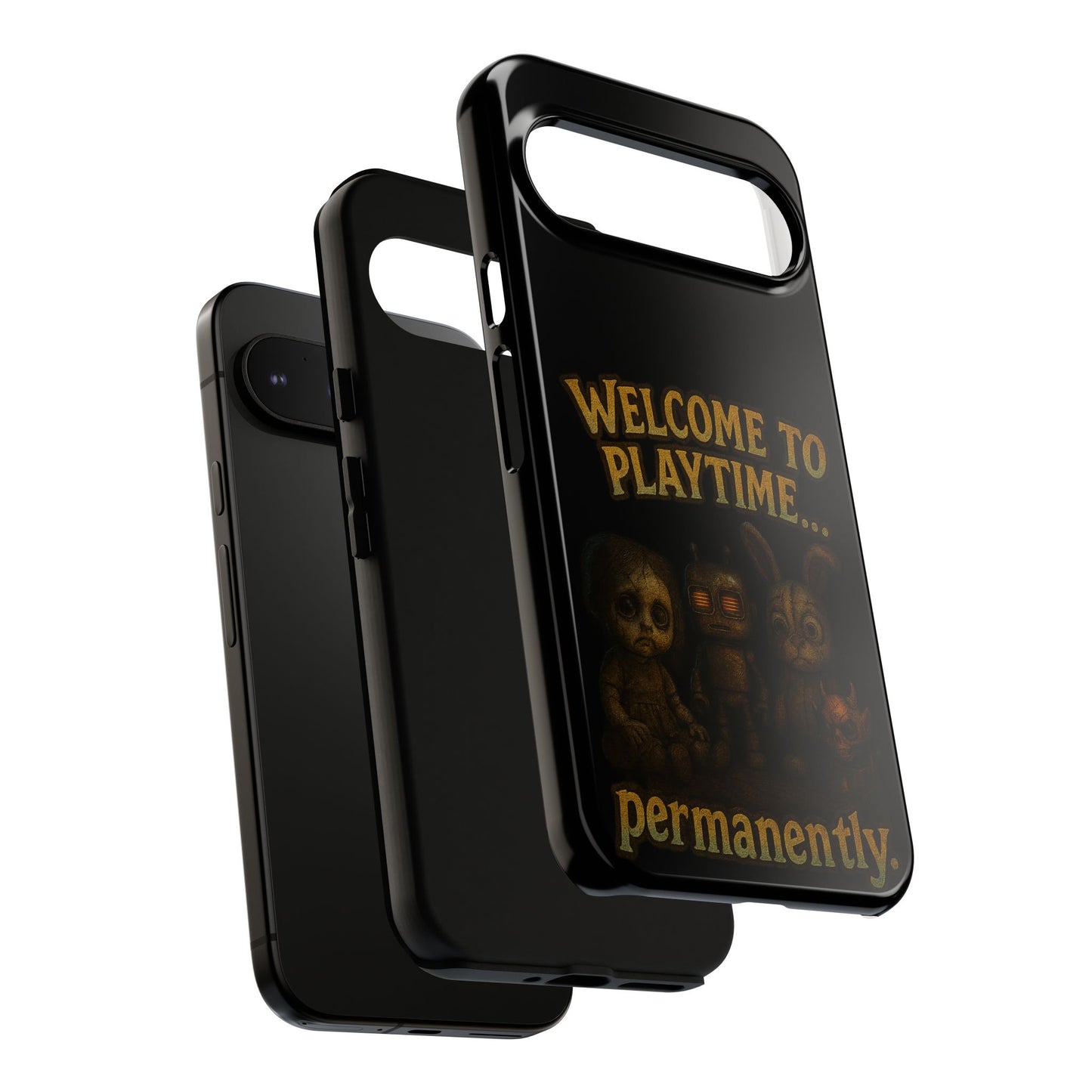 Phone Case — "Welcome to Playtime... Permanently." Horror Game Character Protective Case