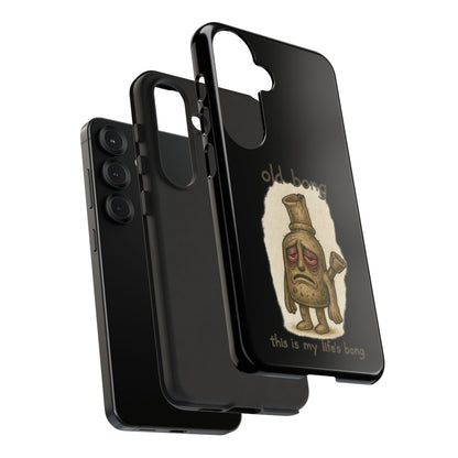 Phone Case — 'Old Bong' Funny Stoner Illustration, "This Is My Life's Bong"