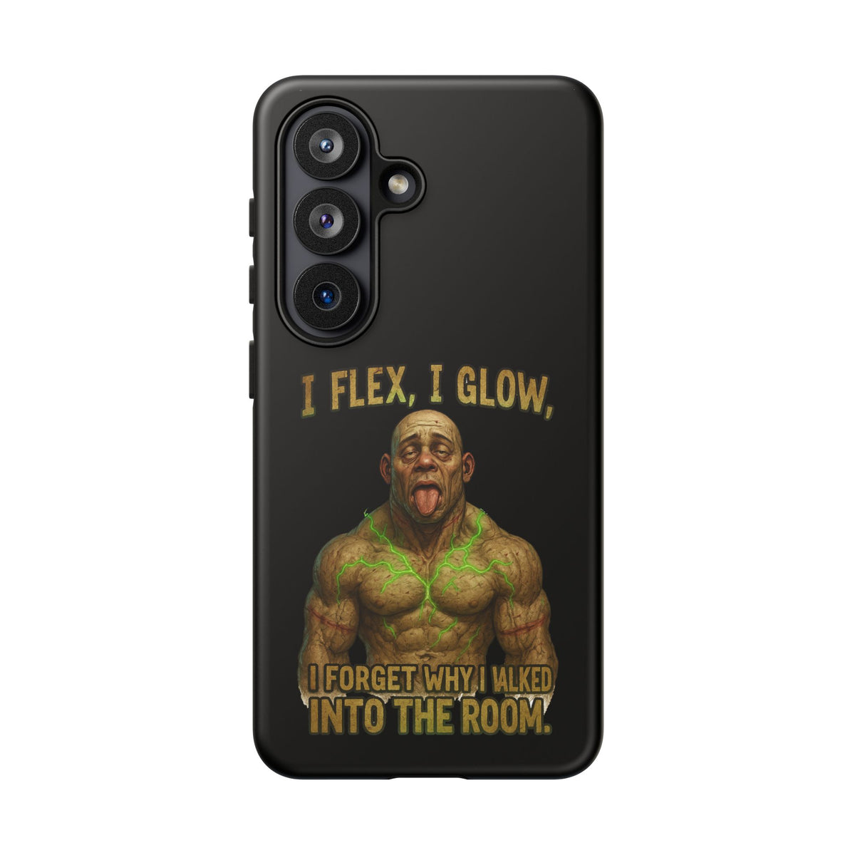 Phone Case — I Flex, I Glow Funny Muscular Guy Phone Cover