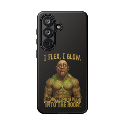 Phone Case — I Flex, I Glow Funny Muscular Guy Phone Cover