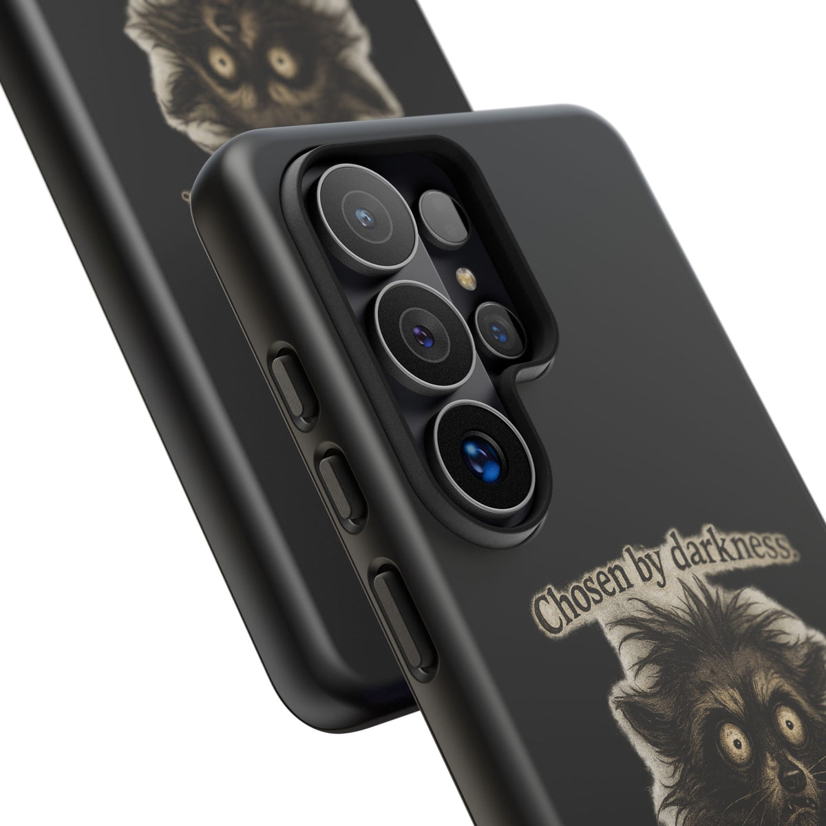Phone Case - "Chosen by Darkness (Or Maybe Just Rabies)" Cute Creepy Retro Creature Protective Case