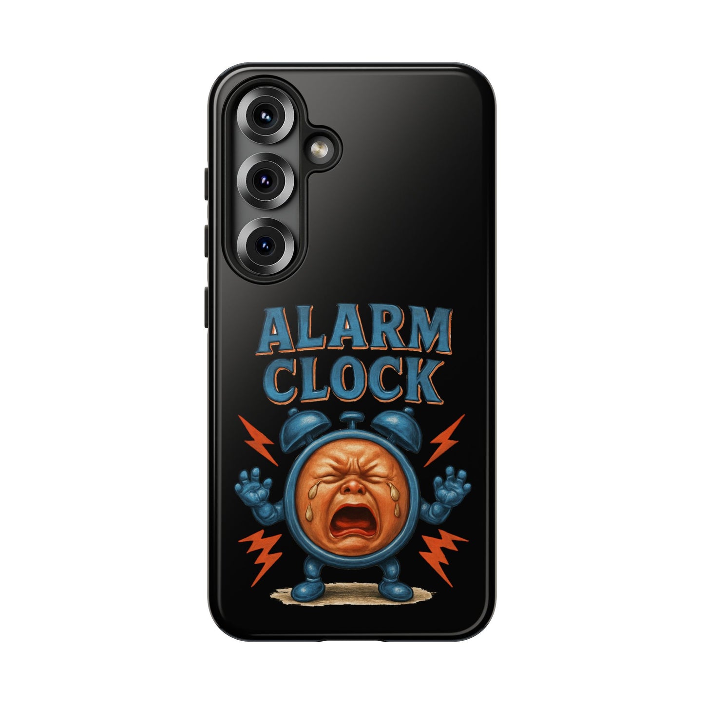 Phone Case — "Alarm Clock" Retro Screaming Clock Protective Cover
